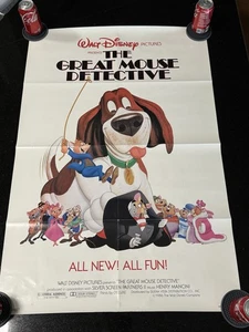Vintage 1986 Disney Movie Poster - The Great Mouse Detective - One Sheet - Picture 1 of 8