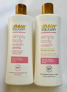 Raw Sugar Simply Body Wash for Sensitive Skin, 25 fl oz (2 Pack) - Picture 1 of 1