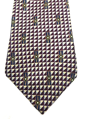 CORBATA NAUTICA HOMBRE BORGOÑA CON AZUL DORADO GRIS 4 X 58 Foto 1 de 4