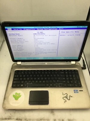 HP PAVILION DV7 - BOOTS TO BIOS - INTEL I7 2630 - 6GB RAM - 17" - READ DESC - BB - Image 1 of 4