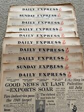 Sunday Express Newspaper  1st OR 8th February 1948 ORIGINAL