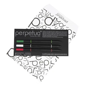 Kit 3 Matite Colorate Perpetua Made in Italy Idea Regalo Ecologica e Naturale - Foto 1 di 7