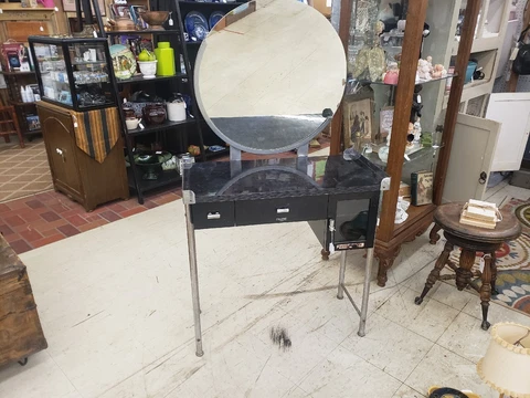 Antique Vintage Art Deco Medicine Cabinet Stand Doctor's Office Cover