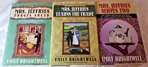 Emily Brightwell Mrs. Jeffries Mysteries Lot Of 3 HC/DJ Containing 6 Titles - Picture 1 of 3