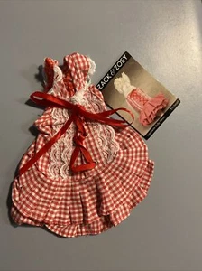 ZACK & ZOEY Dog SOUTHERN BELLE Corset DRESS Christmas XXS NEW PET Red Check NWT - Picture 1 of 2