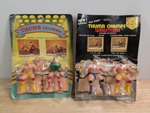 NIP Vintage Thumb Champion / Champs Wrestlers - No. 8166 & No. 8133 - Bootleg  - Picture 1 of 23
