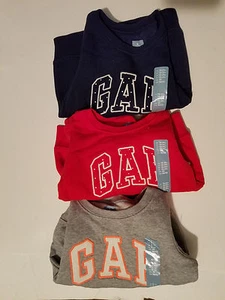 Gap Toddler Girls Pull Over GAP Top Sizes 12/18M 4T NWT Red Gray Blue - Picture 1 of 3