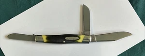 REMINGTON USA 3 BLADE STOCKMAN POCKET KNIFE 9501 GREEN DELRIN HANDLES - Picture 1 of 12