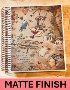 MATTE Finish Pooh 100 Acre Wood Cover Set 4 use w/ Erin Condren Planner~ - Picture 1 of 7