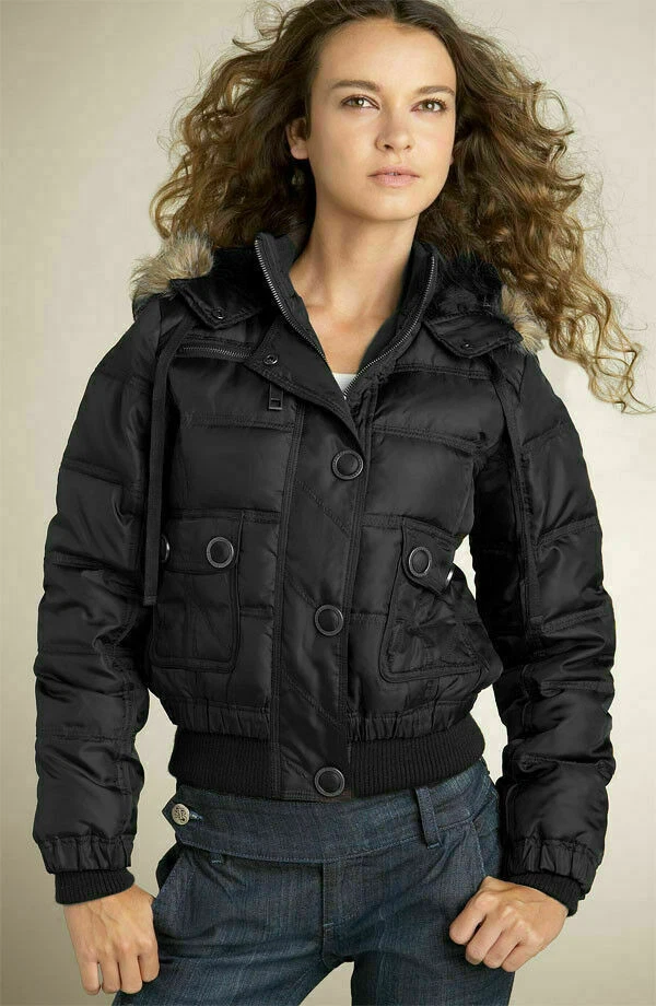 Chaqueta Bomber Coffee Shop con Capucha Talla L Negra Foto 1 de 1