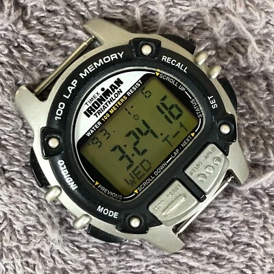 Винтажные мужские кварцевые цифровые часы Timex Ironman Triathlon Jocko Willink 42 мм без ремешка - Изображение 1 из 4