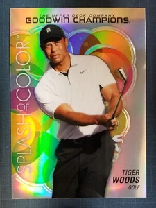 2023 Upper Deck Goodwin Champions Platinum Rainbow #SCP77 Tiger Woods - Picture 1 of 2