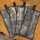 Travel Shoe Bags Set of 4 Nylon with Zipper for Men & Women, Navy Blue