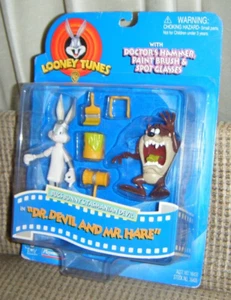 FIGURAS DE ACCIÓN DR DEVIL AND MR HARE Looney Tunes Playmates Juguetes Paquete Justo Sellado - Imagen 1 de 2