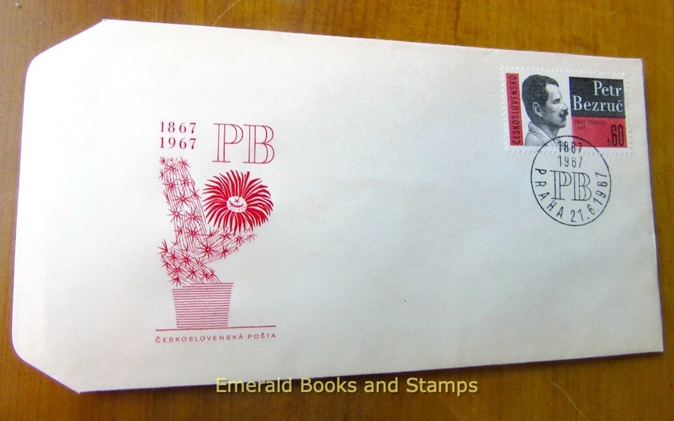 EBS Checoslovaquia 1967 - UNESCO - Petr Bezruč - Michel 1717 - CUBIERTA PRIMER DÍA Foto 1 de 1