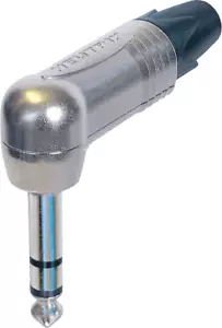 FICHE JACK MALE 6.35 STEREO COUDEE NEUTRIK NP3RX - Imagen 1 de 1
