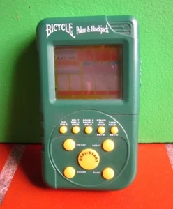 BICYCLE POKER & BLACKJACK handheld video game 2004 electronic cards Royal Flush - Picture 1 of 3
