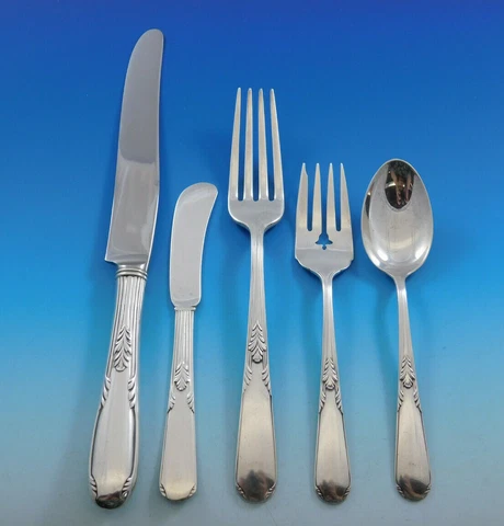 Fleetwood by Manchester Sterling Silver Flatware Service 8 Set 41 pieces Dinner Cover