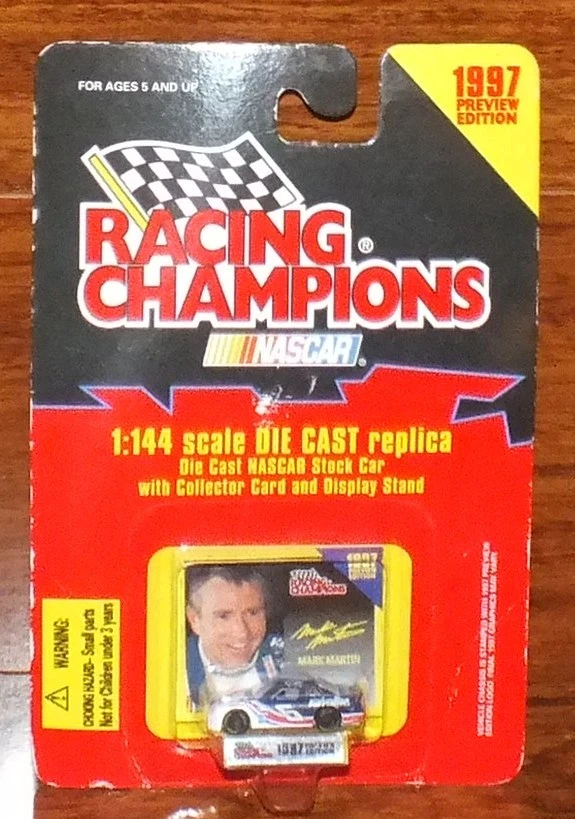 Литой автомобиль Nascar Racing Champions 1997 предварительный просмотр издание 1:144 Mark Martin *НОВЫЙ* - Изображение 1 из 3