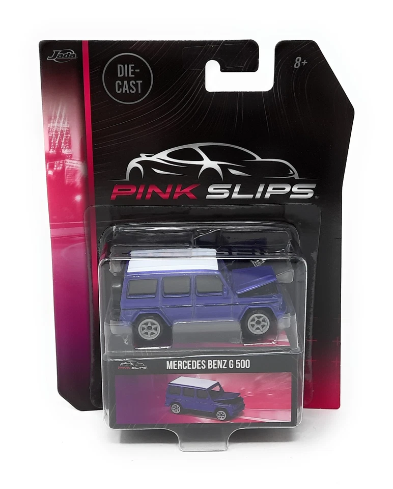 Majorette Pink Slips Mercedes Benz G 500 violet métal moulé sous pression 1/6... - Photo 1/2