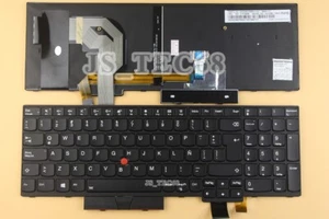Teclado español latino para Lenovo Thinkpad T570 T580 P51s P52s negro retroiluminado - Imagen 1 de 2