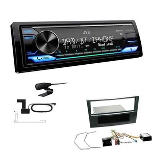 JVC Digital 1-DIN Autoradio DAB+ Bluetooth für Opel Meriva charcoal - Bild 1 von 6