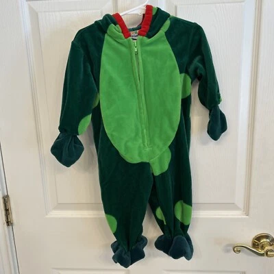 Miniwear Infantil Rana Terciopelo Verde Oscuro y Claro 1 Pieza Disfraz 6/9 Meses Cremallera Foto 1 de 4