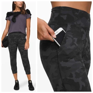 Lululemon Größe 6 Align Jogginghose Crop 23" Nulu Inkognito Camo Multi Grau - Bild 1 von 10