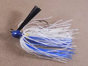 Esca da pesca basso, DR personalizzata Flipping Jig 1/2 oz. Flash FJ-35 blu/perla - Foto 1 di 2