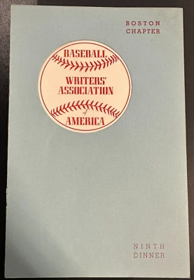 Jan 28, 1948 Ninth Annual Baseball Writers Association America Dinner Program - Image 1 of 4