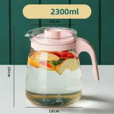 Large Capacity Glass Kettle High Temperature Resistance Water Bottle Household - Imagem 1 de 4