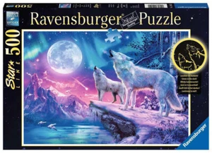 Ravensburger Puzzle 500 pièces Loups sous les lumières 14952 phosphorescent - Photo 1/1