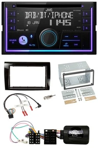 JVC Lenkrad USB 2DIN DAB Bluetooth CD Autoradio für Fiat Bravo 2007-2014 - Bild 1 von 11
