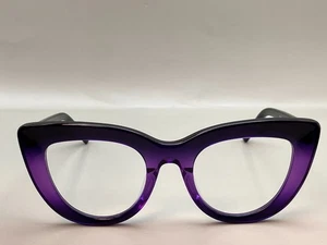 Vooglam Eyeglasses Frame WA849536-02 Translucent Purple Cat Eye 50-22-145 FRAMES - Picture 1 of 12