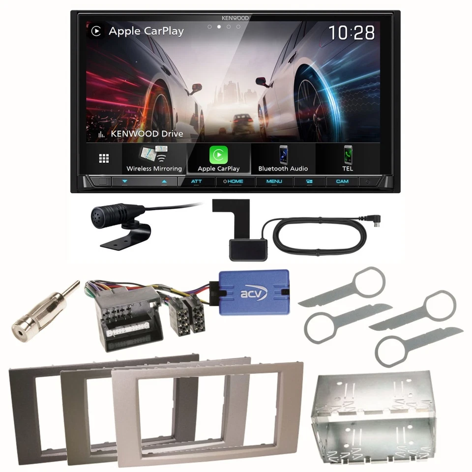 Kenwood DMX8021DABS Android Auto Einbauset für Ford Kuga Fusion Galaxy S-Max - Bild 1 von 1