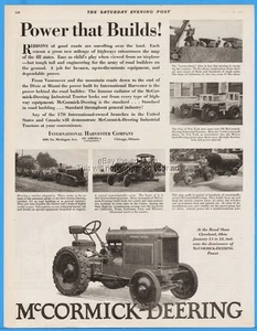 1929 McCormick Deering Crawler Tractor International Harvester Chicago IL Ad - Picture 1 of 1
