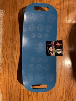 Tabla de equilibrio de entrenamiento Simply Fit azul con DVD de entrenamiento y guía del usuario usada Foto 1 de 4