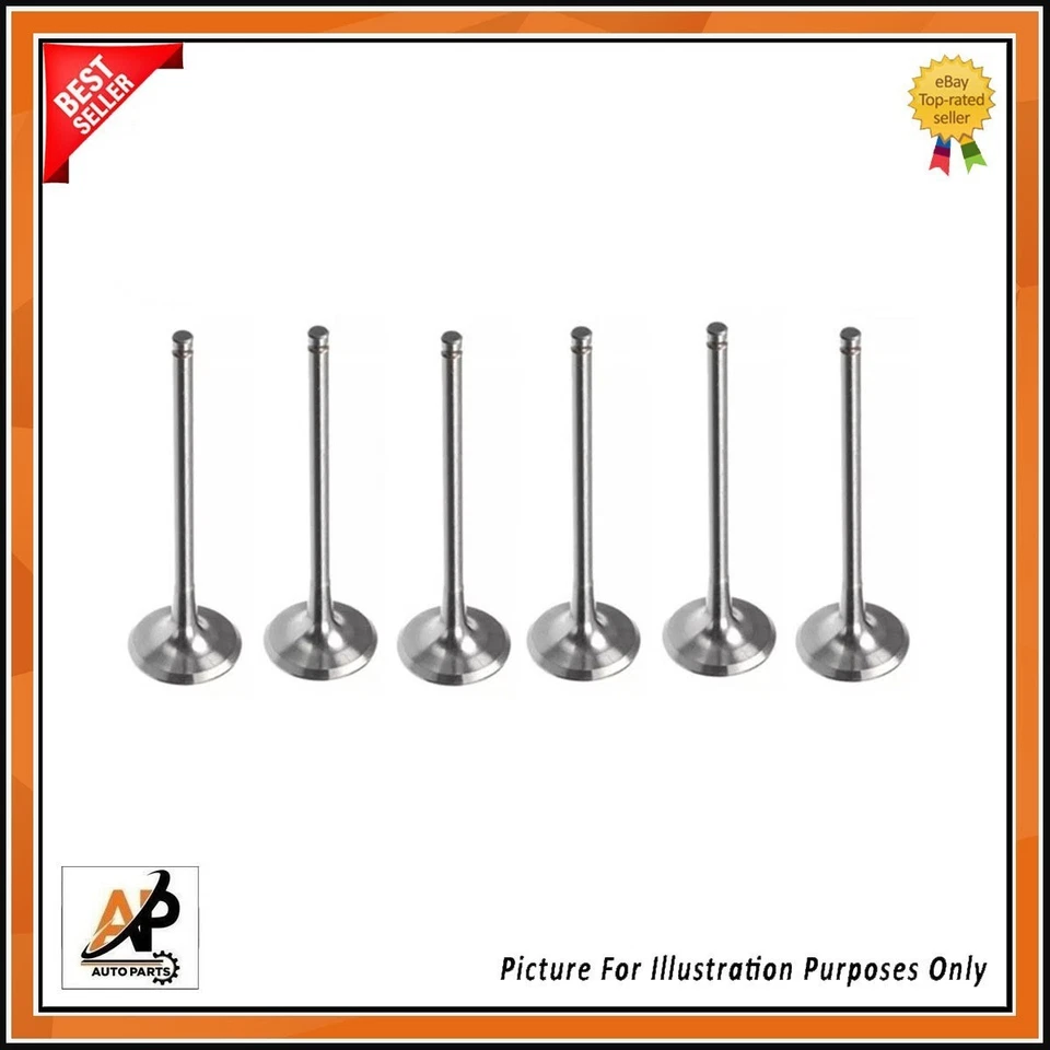 6 x EXHAUST VALVE FOR PEUGEOT 308 1.2 HNS (EB2ADTS) PETROL ENGINE - Image 1 of 1