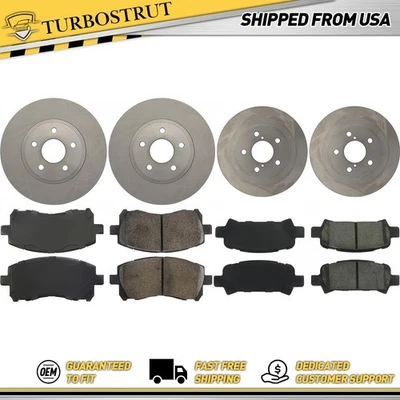 Kit de pastillas de freno delanteras y traseras OE para Subaru Impreza 1998-2001 2,5 L Foto 1 de 2