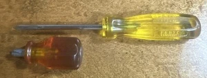 PROTO USA 9682 No 1 Tip Philips Screwdriver Phillips Yellow +++ PROTO #2 Stubby - Picture 1 of 9