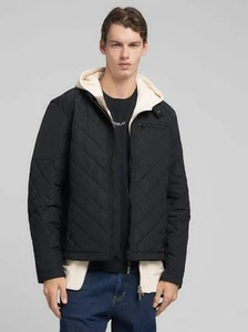 Replay Mens Black Quilted Jacket - Picture 1 of 6