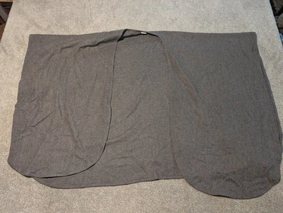 Texas Body Hangings Poncho Womens One Size Gray Wool Vintage Wrap Shawl  - Image 1 of 4