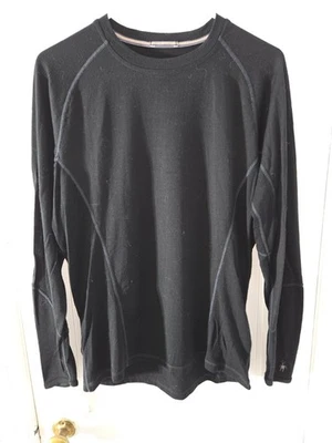 Smartwool Black Long Sleeve Crewneck Top Womens size Medium Wool Base Layer  - Image 1 of 4
