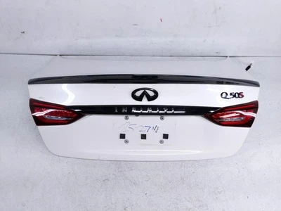 Tapa trasera del maletero de carga Infiniti Q50 2018-2020 *Alerón Afmkt *Profundos rasguños Foto 1 de 4