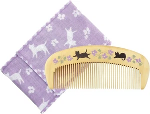 Kurochiku Tsubakido Boxwood Comb Hananeko Hair Brush - Picture 1 of 3