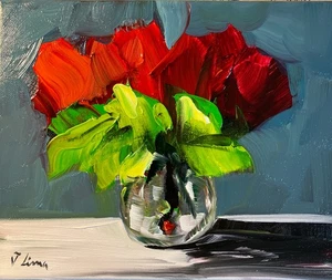 JOSE LIMA OIL PAINTING IMPRESSIONIST  ART COLLECTIBLE 8x10 - Picture 1 of 3