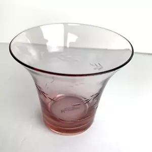 Portacandele Biedermann vetro mirtillo votivo tè tealight luce foglie incise - Foto 1 di 5