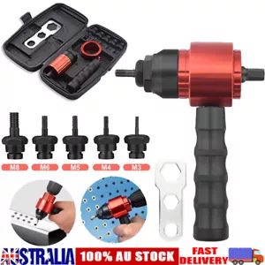 Electric Impact Drill Riveting Attachment Rivnut Nutsert Adapter Tool Rivet M3-8 - Picture 1 of 14