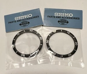 Seiko 1 pieza. Inserto de bisel NEGRO NUEVO A.M. para Diver’s 6105, 6306, 6309, 7002, 7S26 - Imagen 1 de 3