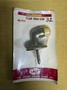 Vintage Stanley Spring Hinge Co PC17 Floor Brass Door Stop NIP Retro Style - Picture 1 of 1